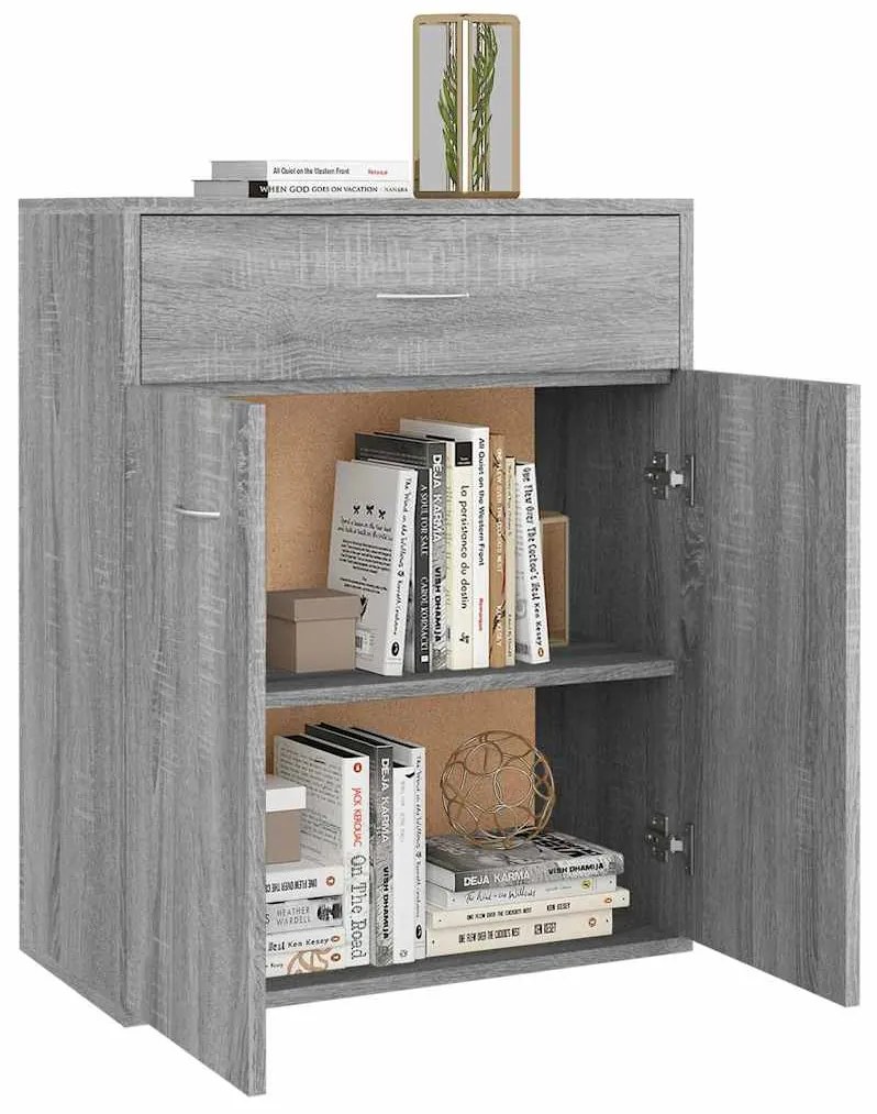 vidaXL Ντουλάπι Γκρι Sonoma 60x30x75 εκ. από Επεξεργασμένο Ξύλο