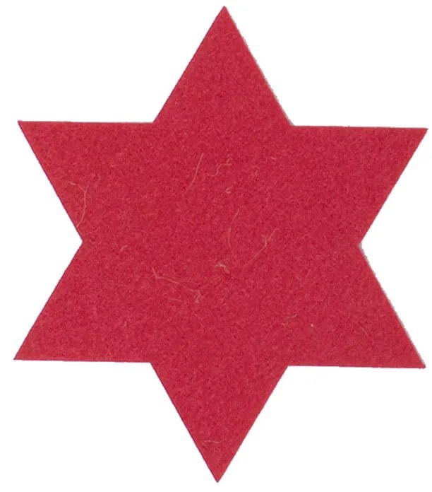 Χριστουγεννιάτικα Σουβέρ (Σετ 4τμχ) Nef-Nef Homeware Felt Star Red