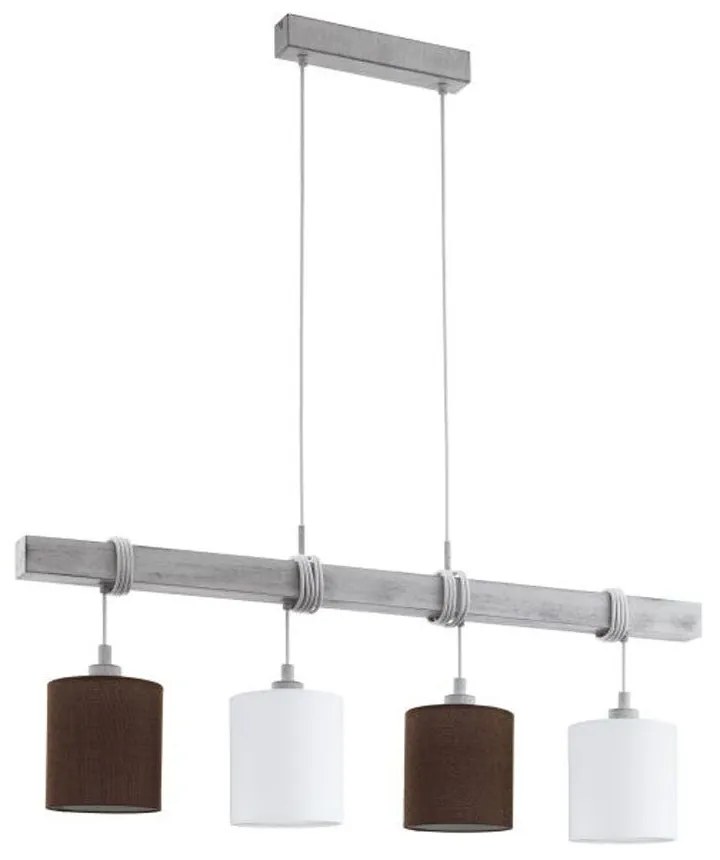 Φωτιστικό Οροφής - Ράγα 49927 Townshend 2 Eglo Metal,Wood