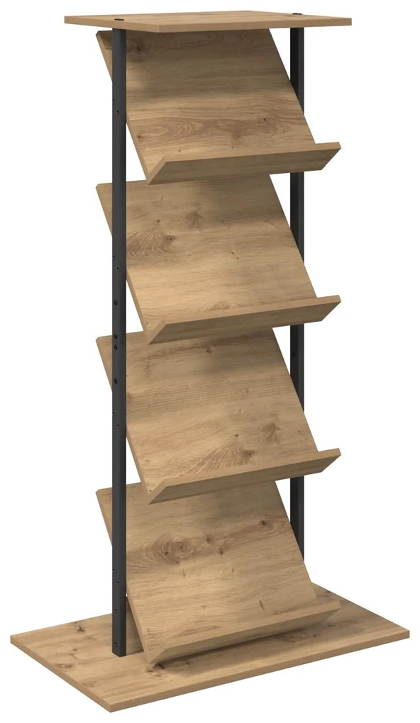 vidaXL Ράφι Περιοδικών με ράφι Artisan Oak 68 x 40 x 123.5 εκ.