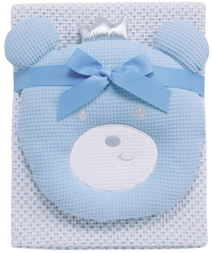 Κουβέρτα Πικέ Αγκαλιάς (75x100) + Λούτρινο Das Home Baby 4959 Blue