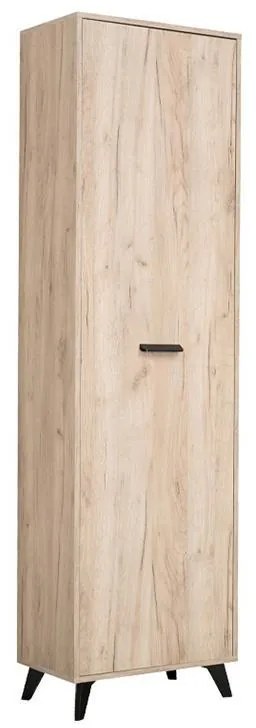 Hallway Cabinet Umbria P1 Grey Oak 53.5x35x192 cm