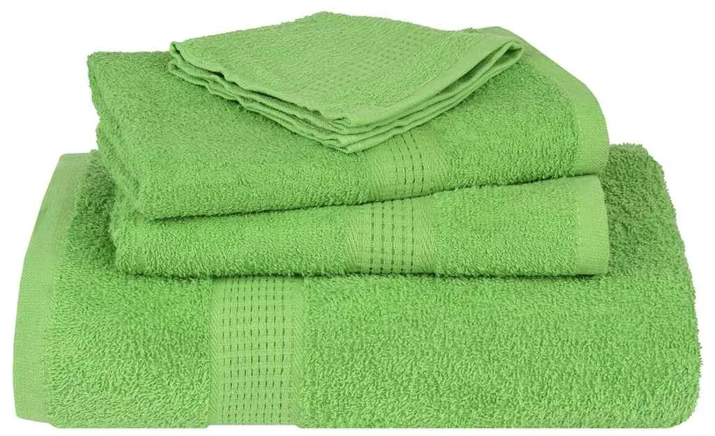 vidaXL Σετ Πετσετών 12 Τεμαχίων FROGN Πράσινο Μήλου 360 γρ./μ²