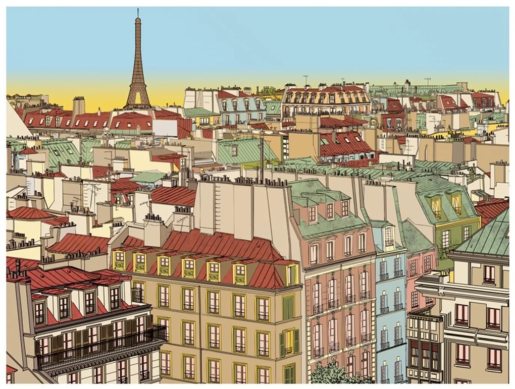 Φωτοταπετσαρία - Good morning Paris! 300x231