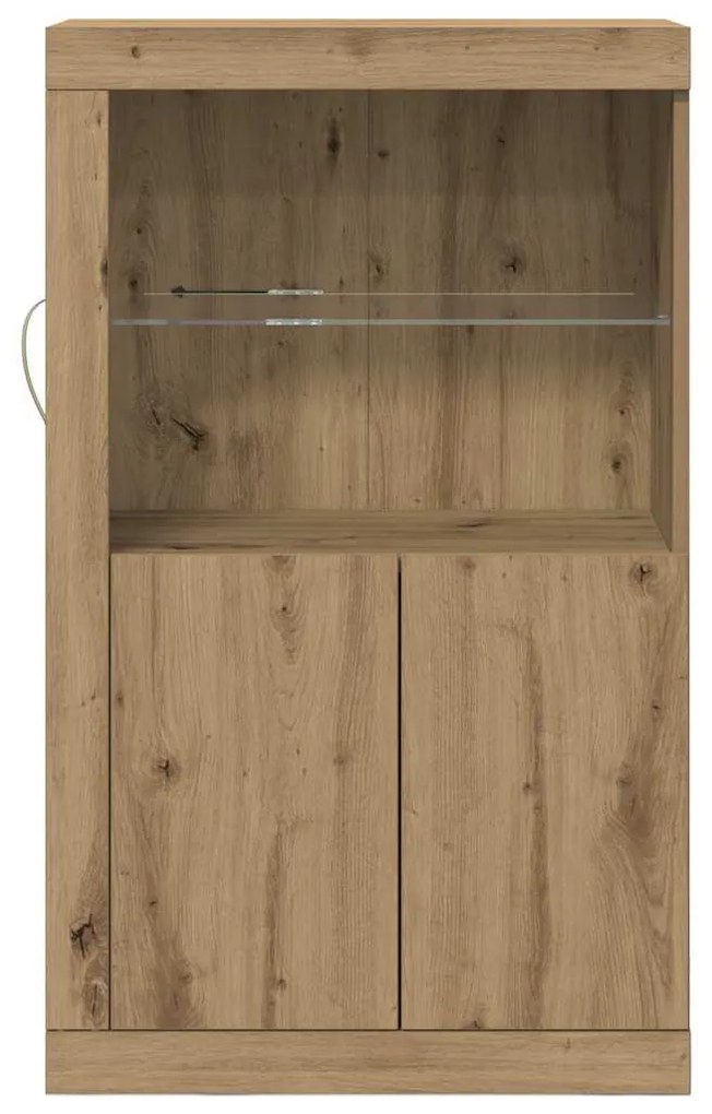 vidaXL Βοηθητικό ντουλάπι artisan δρυς 60.5 x 37 x 100 εκ