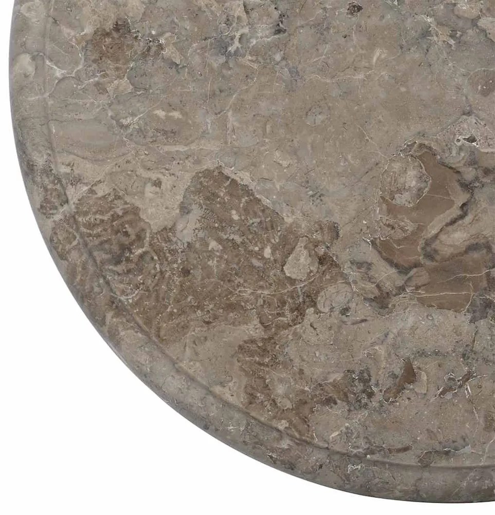 vidaXL Επιφάνεια Τραπεζιού Γκρι Ø40 x 2,5 εκ. Μαρμάρινη