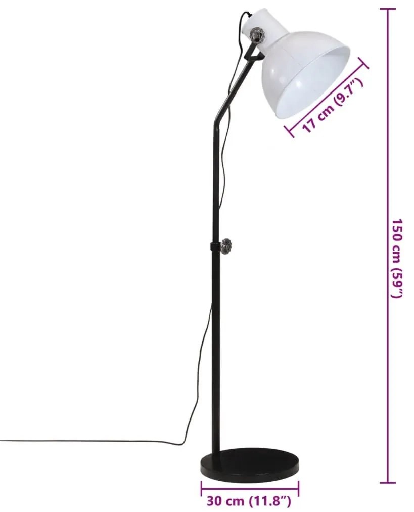 Φωτιστικό Δαπέδου 25 W Λευκό 30x30x90-150 εκ. E27 - Λευκό