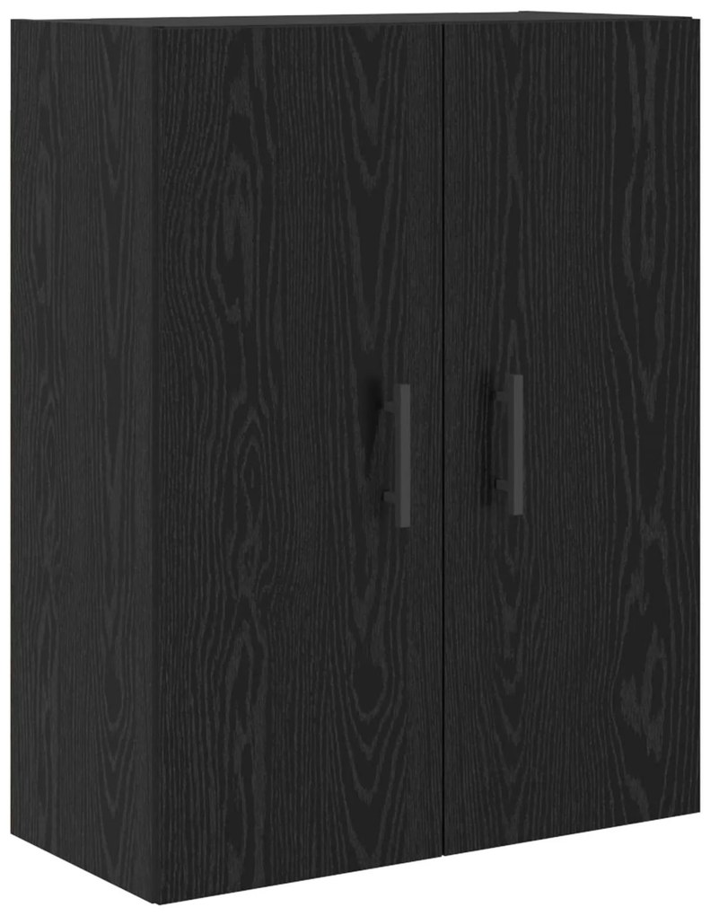 vidaXL Highboard με συρτάρι 2 pcs Μαύρη Οξυά Σύνθετο Ξύλο και Γυαλί