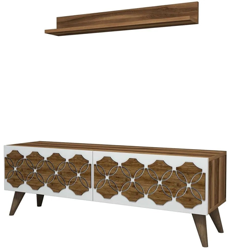 Σύνθεση Τηλεόρασης Nisan 845HCT3043 120x31,8x40cm Walnut