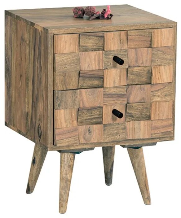 TEKA Κομοδίνο Ξύλο Ακακία Φυσικό  40x35x55cm ΕΑ7044