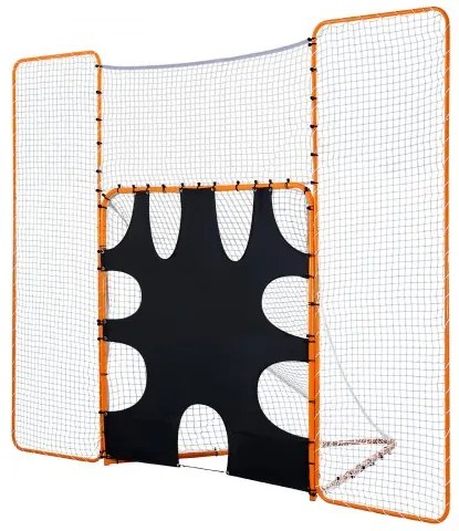 VEVOR 12x9 ft 3-IN-1 Lacrosse Goal Net with Backstop Target Rebounder Equipment