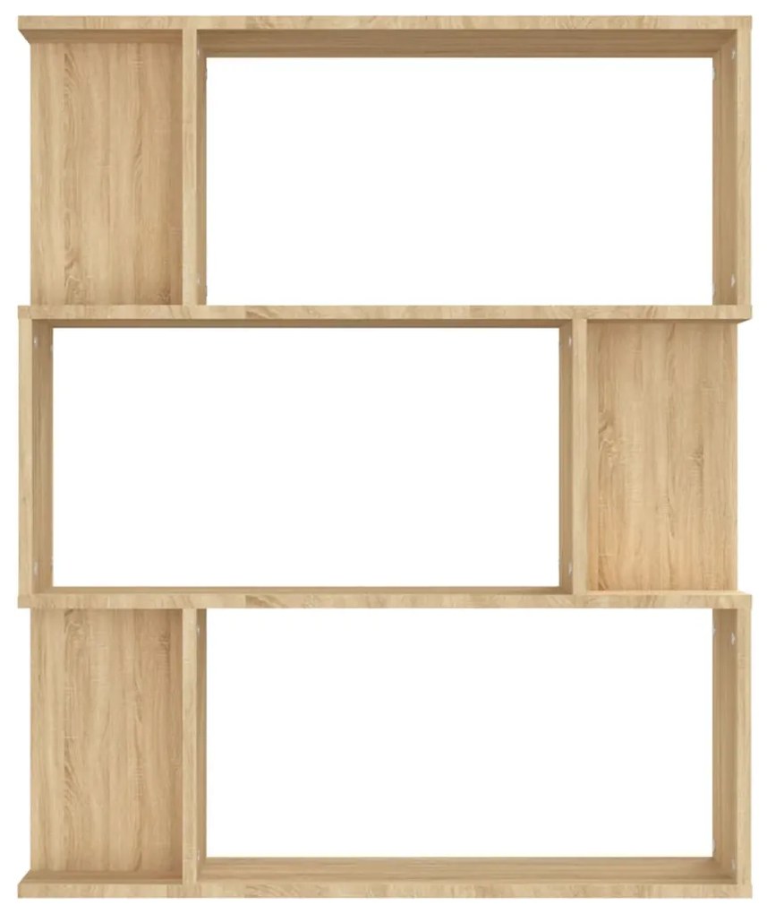 vidaXL Βιβλιοθήκη/Διαχωριστικό Sonoma Δρυς 80x24x96 εκ. Επεξ. Ξύλο