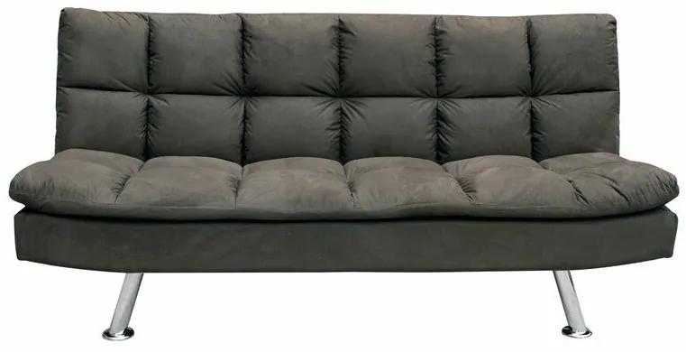 Καναπές κρεβάτι Mesa 185, Αριθμός θέσεων: 3, Σκούρο καφέ, 88x182x92cm, 35 kg, Πόδια: Μεταλλικά | Epipla1.gr