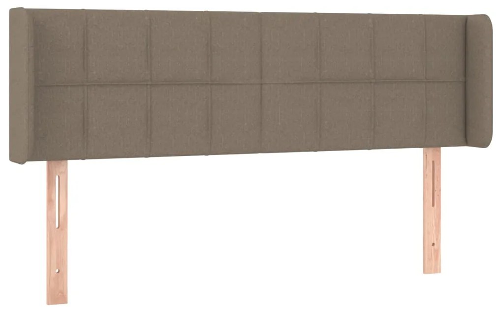 vidaXL Κεφαλάρι με Πτερύγια Taupe 147x16x78/88 εκ. Υφασμάτινο