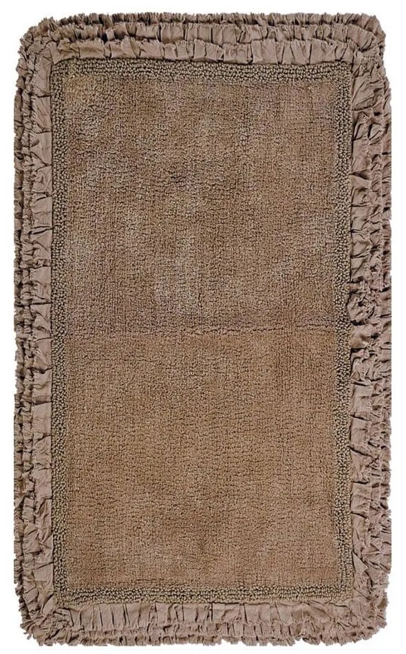 Πατάκι Μπάνιου Rafla 43 Brown Kentia 50X60 50x60cm 100% Βαμβάκι