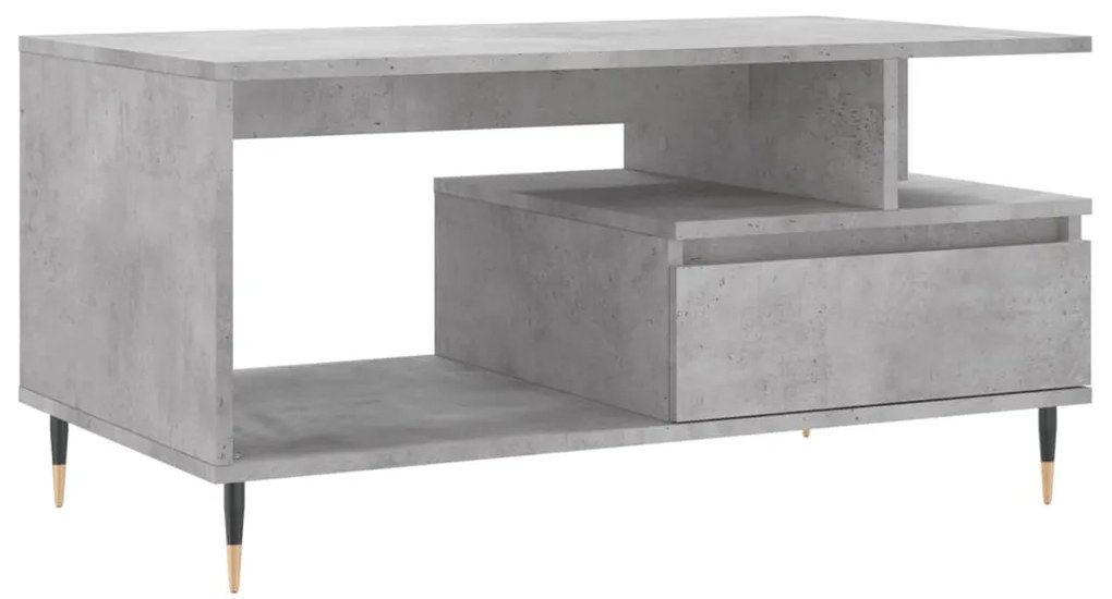 vidaXL Τραπεζάκι Σαλονιού Γκρι Σκυρ. 90x49x45 εκ. Επεξεργασμένο Ξύλο
