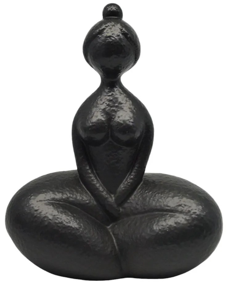 Διακοσμητική Φιγούρα 842971 15,8x10,5x19,5cm Black Mat Ankor Ceramic