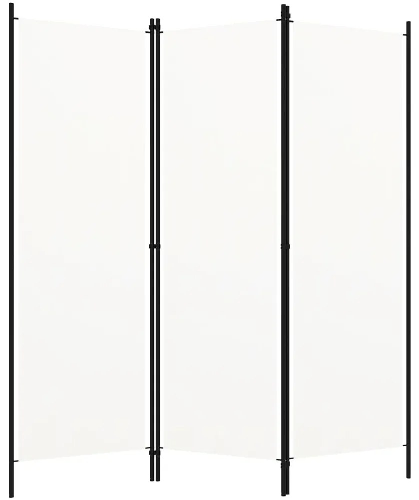 vidaXL Διαχωριστικό Δωματίου με 3 Πάνελ Λευκό 150 x 180 εκ.