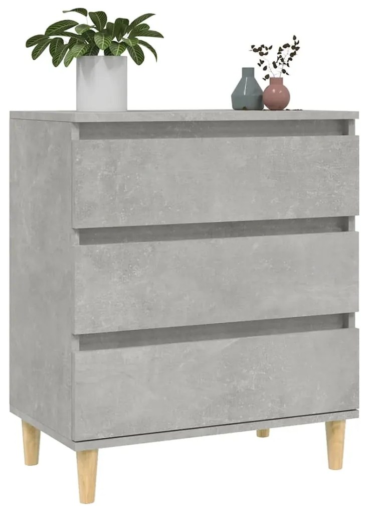 vidaXL Ντουλάπι Γκρι Σκυροδέματος 60x35x70 εκ. Επεξεργασμένο Ξύλο