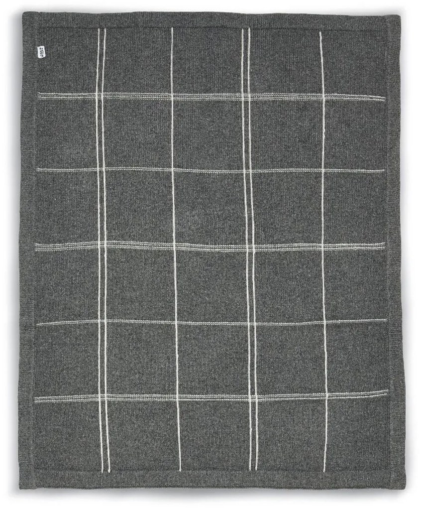 Κουβέρτα Πλεκτή Αγκαλιάς (70x90) Mamas &amp; Papas Grey Check 788374501