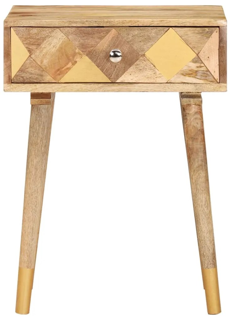 vidaXL Κομοδίνο 43 x 30 x 58 εκ. από Μασίφ Ξύλο Μάνγκο