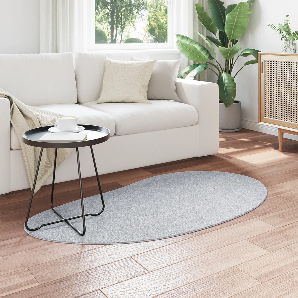 vidaXL Χαλί Γκρι 80 x 150 cm Βαμβάκι
