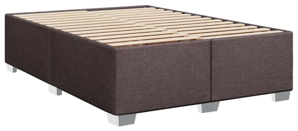 ΚΡΕΒΑΤΙ BOXSPRING ΜΕ ΣΤΡΩΜΑ ΣΚΟΥΡΟ ΚΑΦΕ 160X200 ΕΚ ΥΦΑΣΜΑΤΙΝΟ 3285956