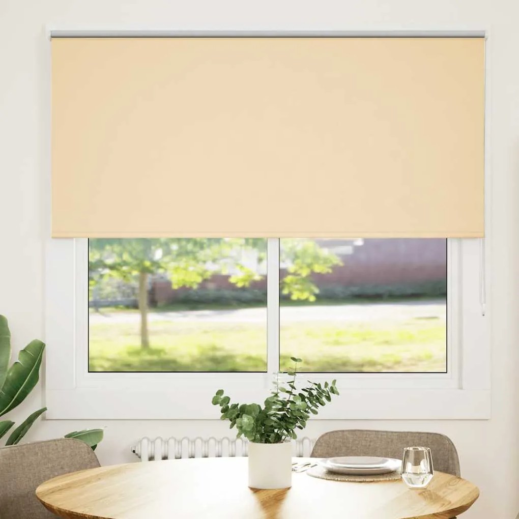 vidaXL Roller Blind Blackout Μπεζ 150x150 cm Πλάτος υφάσματος 146,6cm