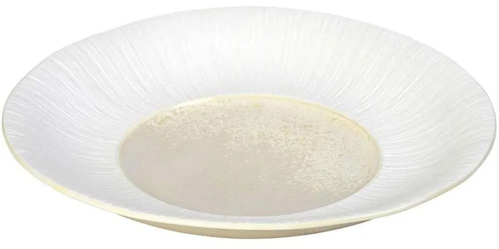 Πιάτο Βαθύ Zen SOR105K4 30,3x4cm Sun Yellow-White Espiel Πορσελάνη
