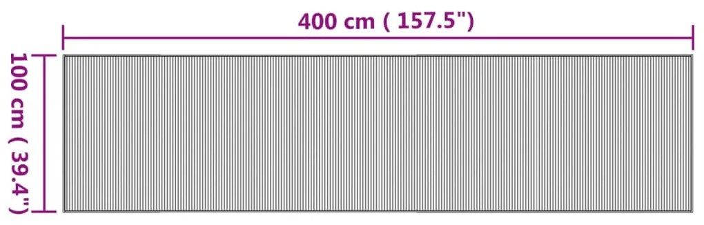 ΧΑΛΙ ΟΡΘΟΓΩΝΙΟ ΦΥΣΙΚΟ 100 X 400 ΕΚ. ΜΠΑΜΠΟΥ 376955