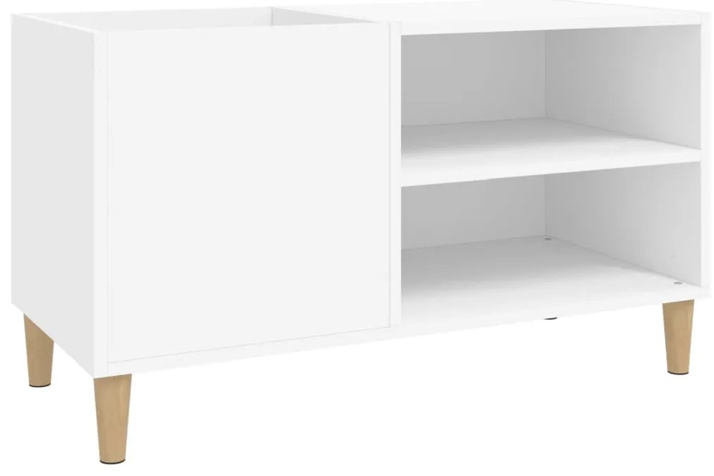 vidaXL Δισκοθήκη Λευκή 84,5 x 38 x 48 εκ. από Επεξεργασμένο Ξύλο
