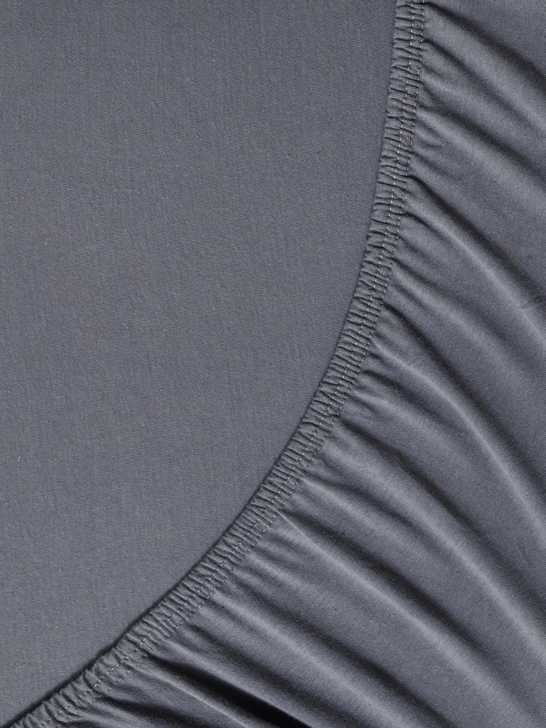 Σεντόνι Jersey Υπέρδιπλο με Λάστιχο Για Στρώμα 160x200+40 - Tender Dark Gray 5206482140622