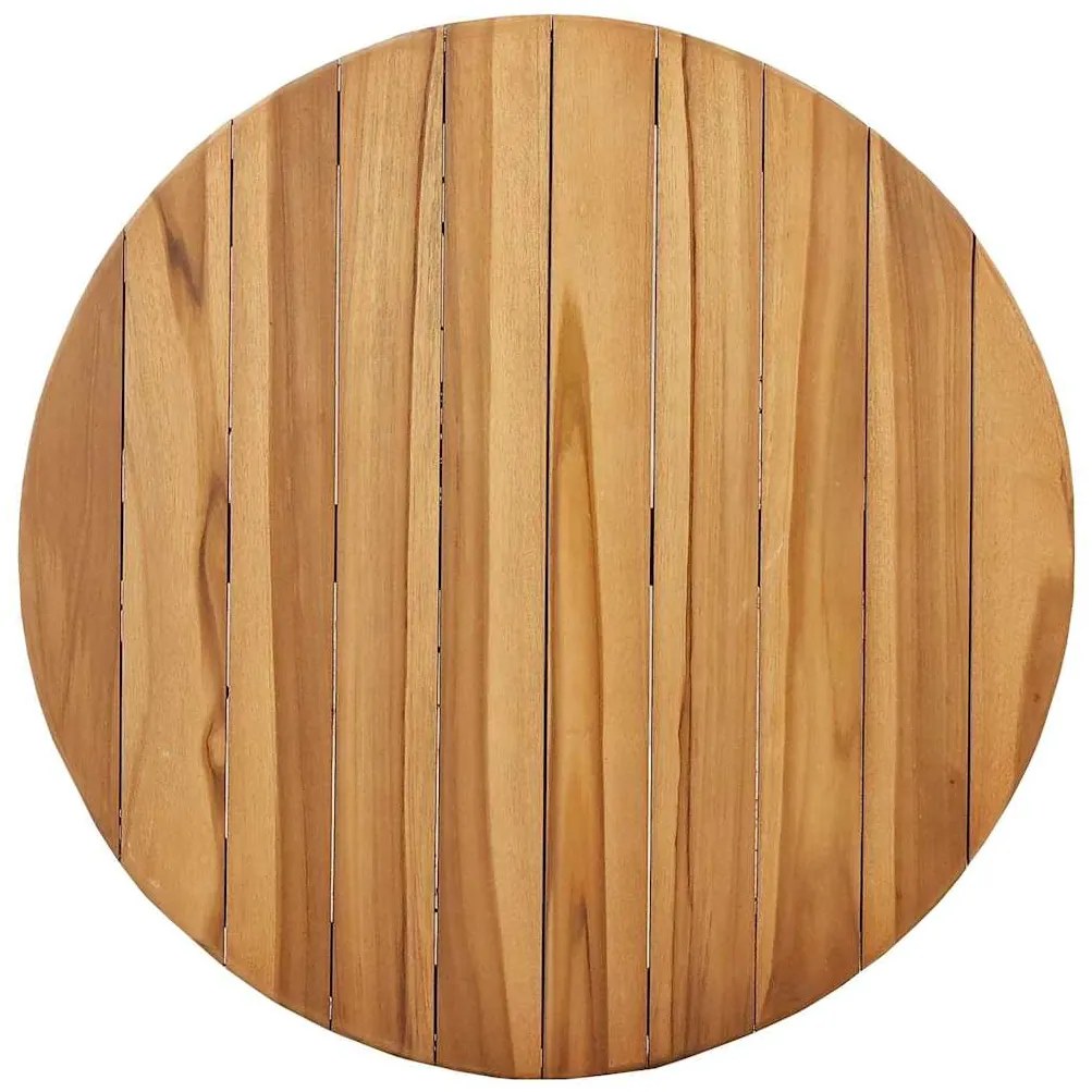 vidaXL Τραπέζι Bistro Καφέ 70 x 70 x 75 cm Μασίφ ξύλο teak