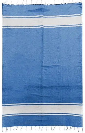 Πετσέτα Θαλάσσης Βαμβακερή Pestemal 90x180εκ. Blue SUMMER tiempo 42-2396