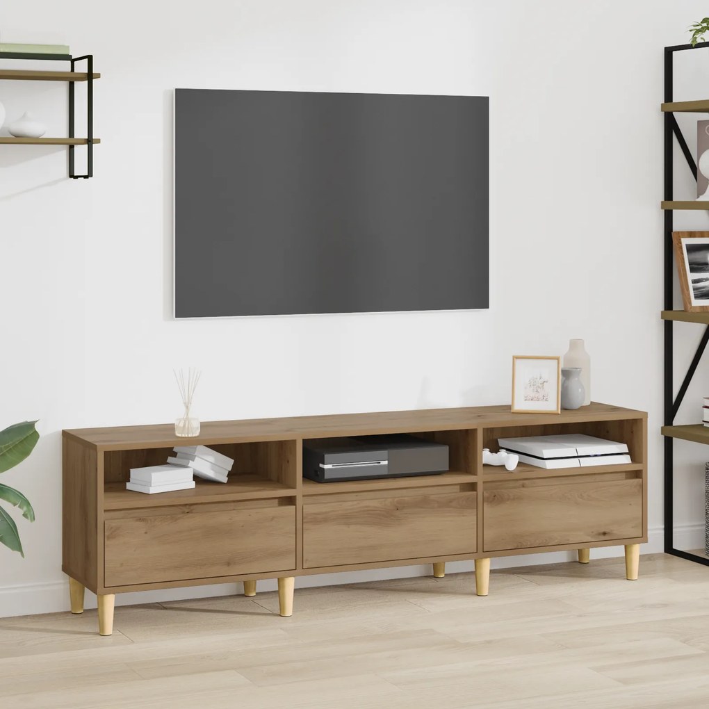vidaXL Ντουλάπι TV artisan δρυς 150 x 30 x 45 εκ Επεξεργασμένο ξύλο