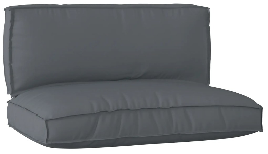 vidaXL Σετ Μαξιλαριών Πάγου 2 pcs Ανθρακί 120 x 80 x 12 cm