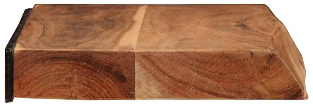 vidaXL Ράφια Τοίχου 2 τεμ. 60x20x3,5 εκ. από Μασίφ Ξύλο Ακακίας