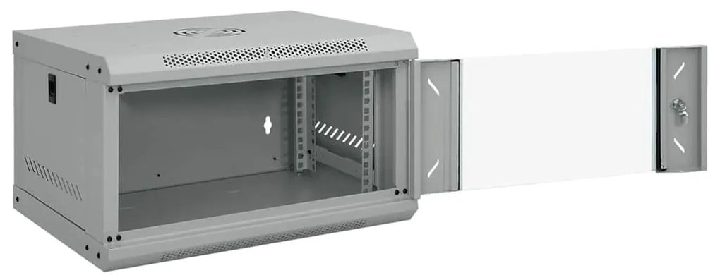 vidaXL Ντουλάπα δικτύου με αποθήκευση Γκρι 53 x 45 x 30 εκ Ατσάλι