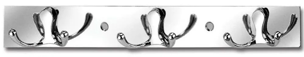 Άγκιστρα Πολλαπλά Hotelia 13-0913 6 Θέσεων 27x3,5cm Chrome Gloria Stainless Steel