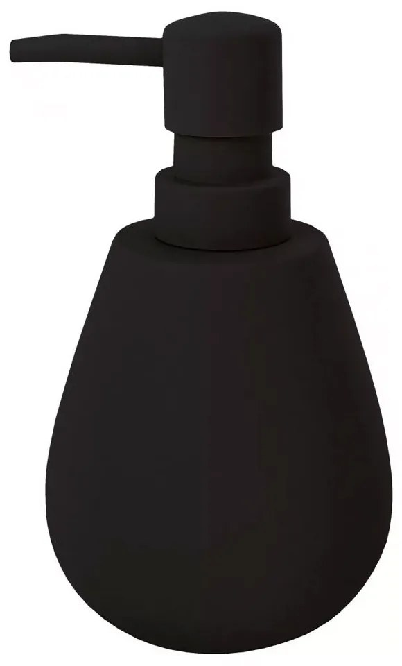Δοχείο Κρεμοσάπουνου Drip 8,8x15,7cm Black Kleine Wolke Polyresin