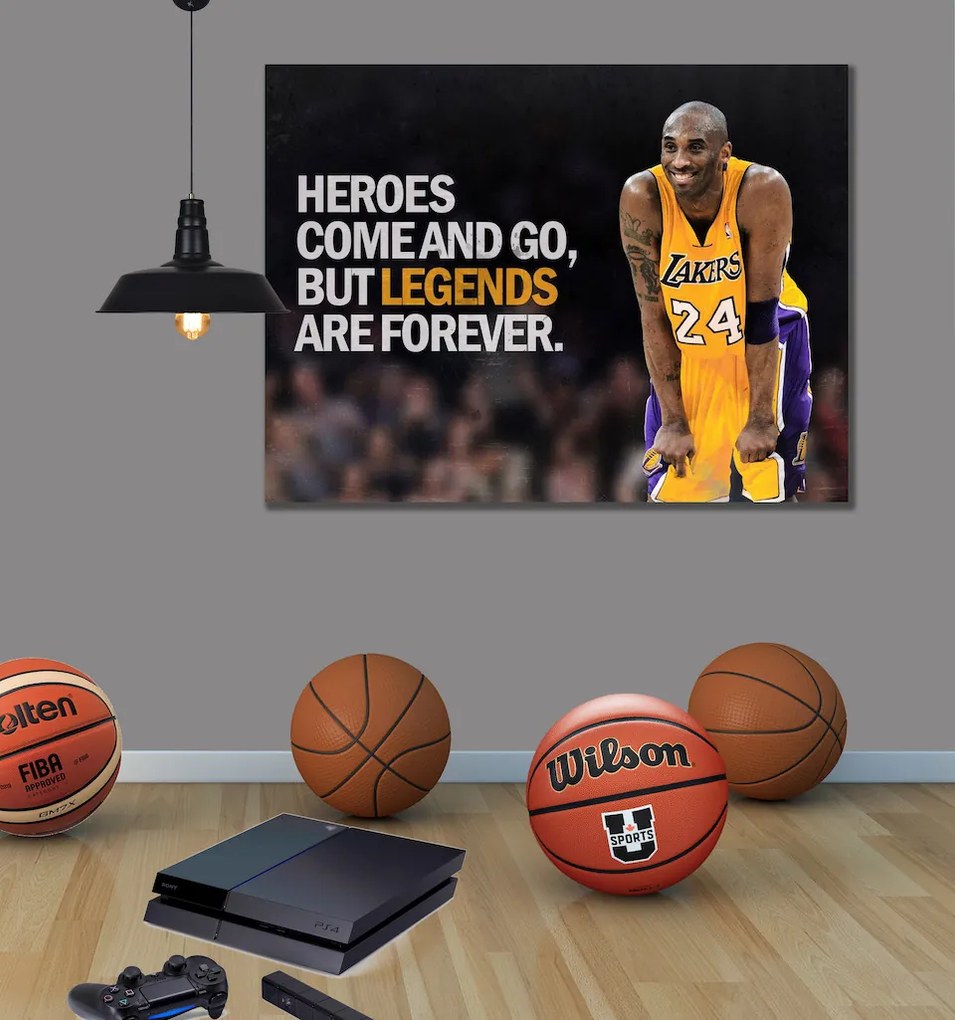 Πίνακας σε καμβά Kobe Quote KNV1083 45cm x 65cm