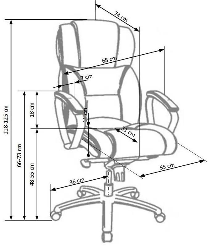 Καρέκλα γραφείου Houston 595, Ανοιχτό καφέ, 118x68x74cm, 26 kg, Με μπράτσα, Με ρόδες, Μηχανισμός καρέκλας: Μηχανισμός multiblock | Epipla1.gr
