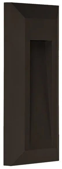 Απλίκα Φωτιστικό Τοίχου 1W 80X200X27MM 3000k IP65 Eurolamp-145-52059-Μαύρο 145-52059