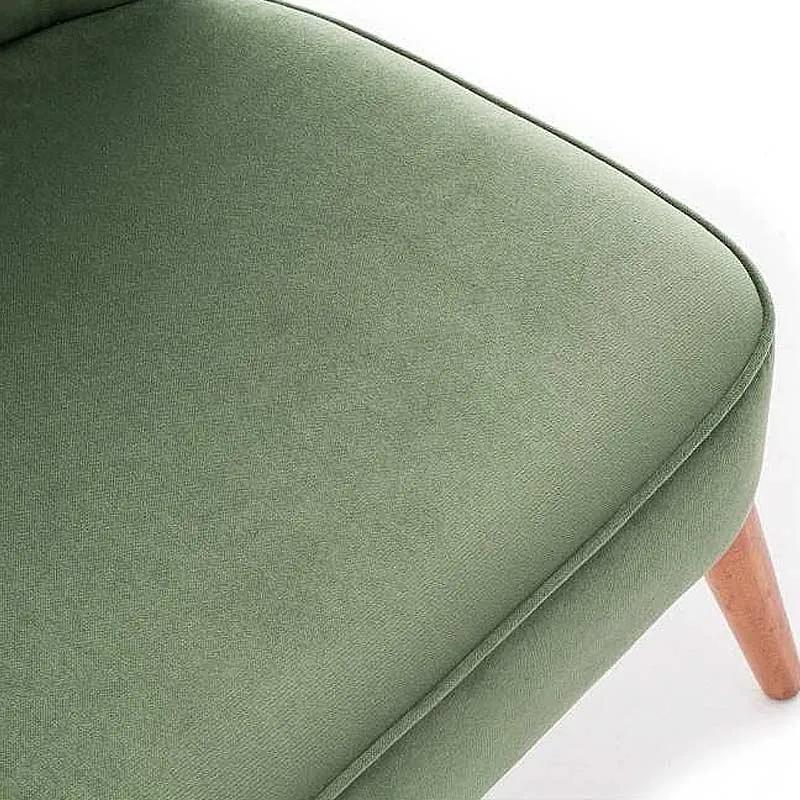 Καρέκλα Layla Megapap υφασμάτινη χρώμα πράσινο 67x50x80εκ.