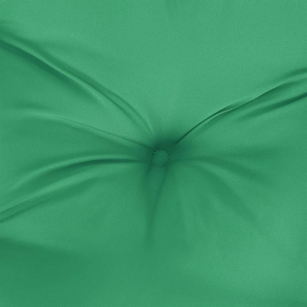Μαξιλάρι Παλέτας Πράσινο 58 x 58 x 10 εκ. από Ύφασμα - Πράσινο