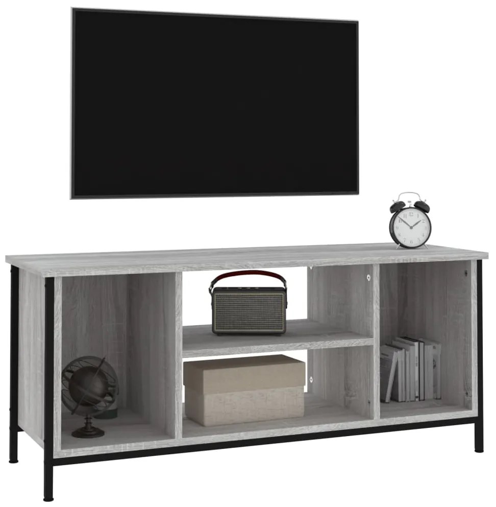 vidaXL Έπιπλο Τηλεόρασης Γκρι Sonoma 102x35x45 εκ. από Επεξεργ. Ξύλο