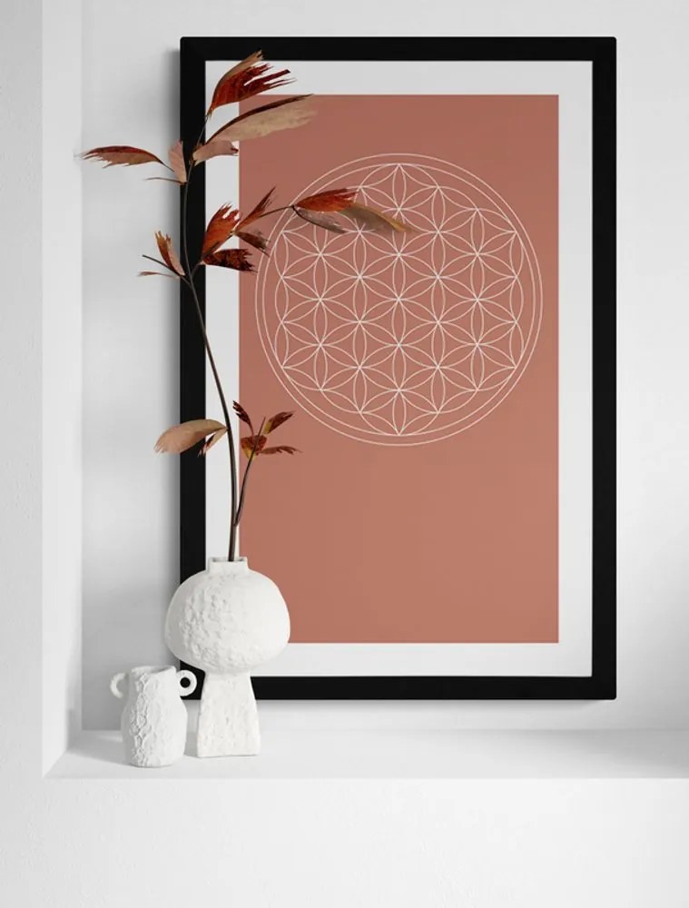 Αφίσα με παρπαστού Καταπληκτικά Mandala - 60x90 silver