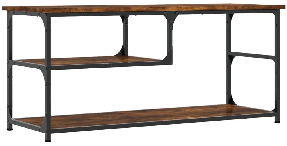 vidaXL Έπιπλο Τηλεόρασης Καπν. Δρυς 103x38x46,5 εκ Επεξ. Ξύλο & Ατσάλι
