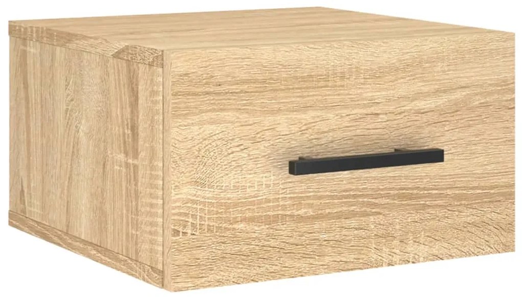 vidaXL Κομοδίνα Επιτοίχια 2 τεμ. Sonoma Δρυς 35 x 35 x 20 εκ.