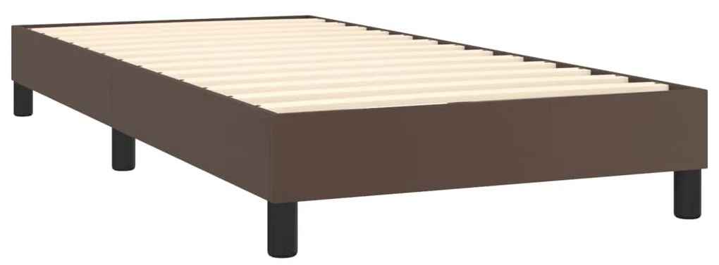 ΠΛΑΙΣΙΟ ΚΡΕΒΑΤΙΟΥ BOXSPRING ΚΑΦΕ 80 X 200 ΕΚ. ΣΥΝΘΕΤΙΚΟ ΔΕΡΜΑ 3120667